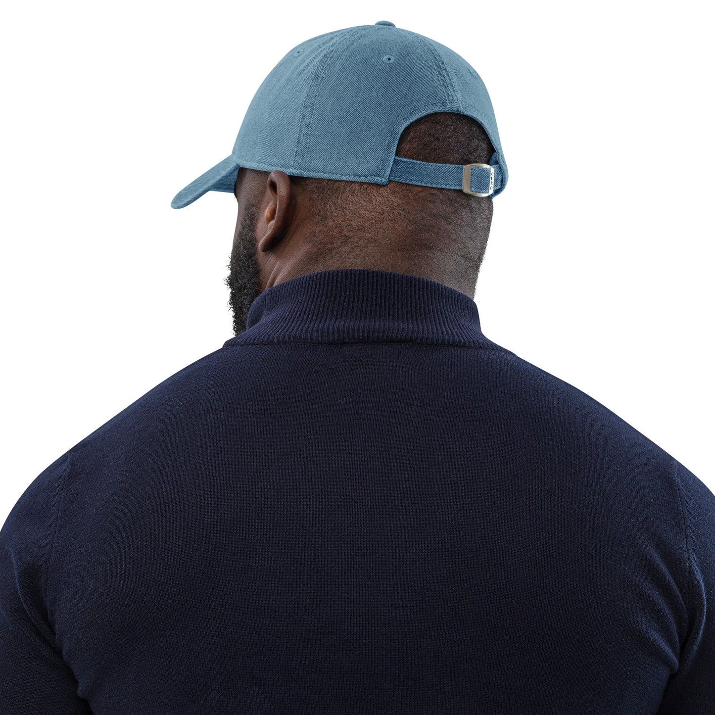 Denim baseball cap