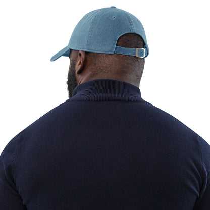 Denim baseball cap