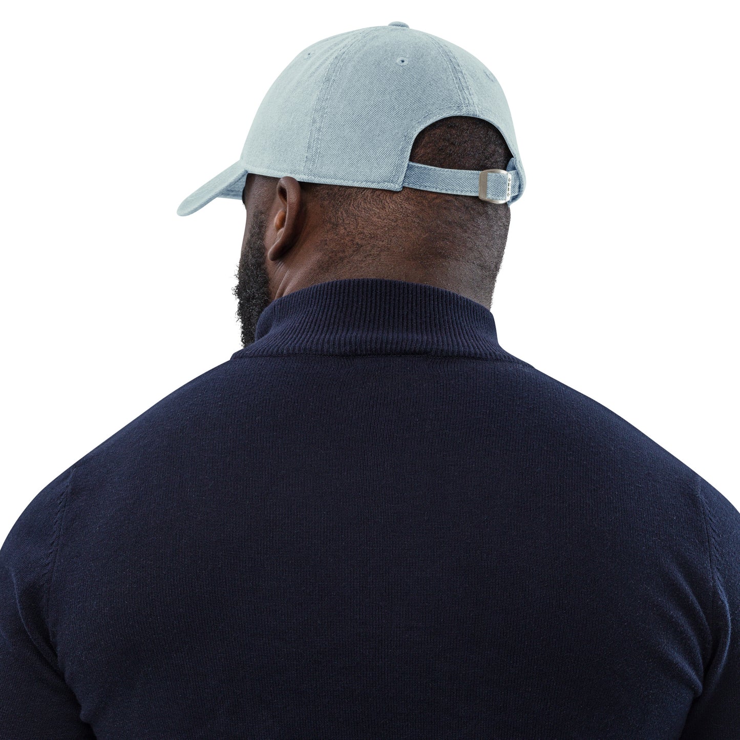 Denim baseball cap